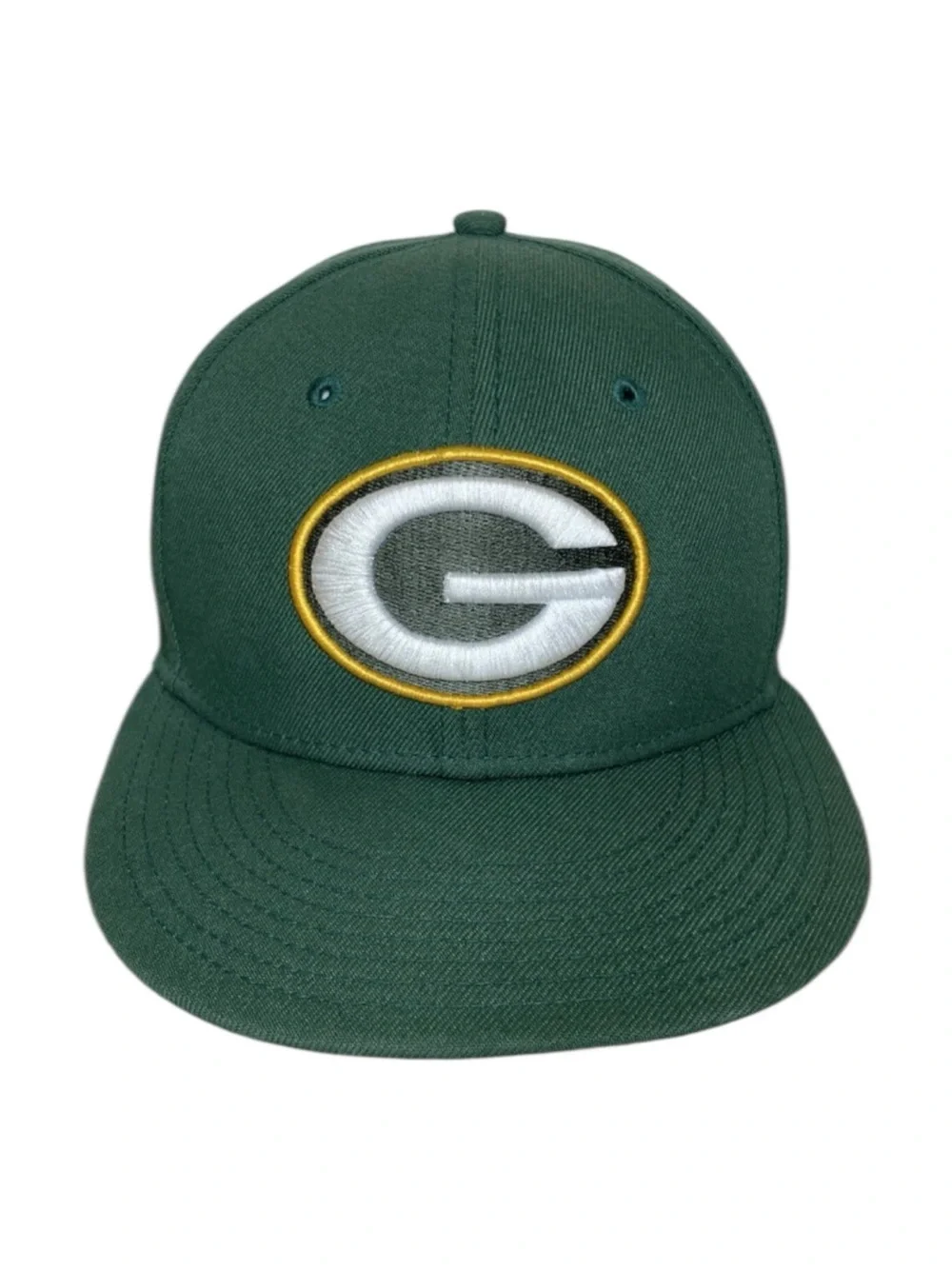 Green Bay Packers Fitted Hat New Era 59FIFTY 7 1/8 Embroidered NFL